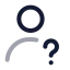 Userquestion icon with twotone rounded style