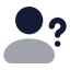 Userquestion icon with bulk rounded style