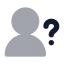 Userquestion icon with bulk rounded style