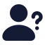 Userquestion icon with solid standard style