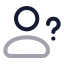 Userquestion icon with twotone rounded style
