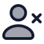 Userremove icon with duotone standard style