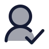 User Round Check icon preview