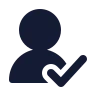 User Round Check icon preview