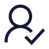 User Round Check icon preview