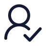 User Round Check icon preview
