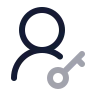 User Round Key icon preview