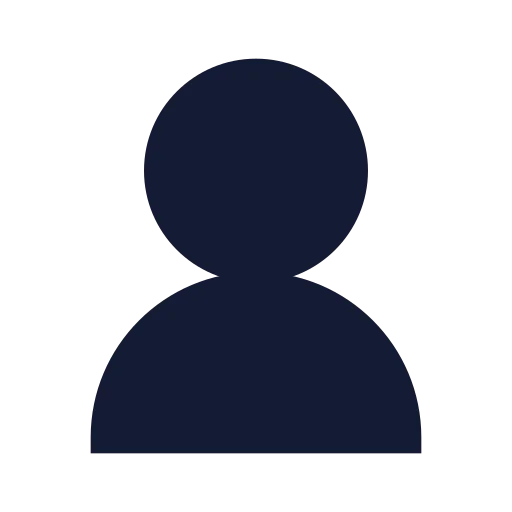 User Round Icon in Solid Sharp style