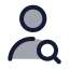 Usersearch icon with duotone standard style