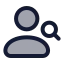 Usersearch icon with duotone rounded style