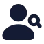 Usersearch icon with solid standard style