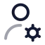 Usersettings icon with twotone rounded style