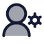 Usersettings icon with duotone rounded style