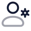 Usersettings icon with twotone rounded style