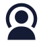 Usersharing icon with solid sharp style