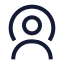 Usersharing icon with stroke sharp style