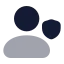 Usershield icon with bulk rounded style