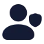 Usershield icon with solid rounded style