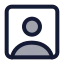 Usersquare icon with duotone standard style