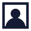 Usersquare icon with solid sharp style