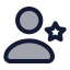 Userstar icon with duotone standard style
