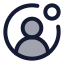 Userstatus icon with duotone rounded style