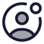 Userstatus icon with duotone standard style