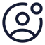 Userstatus icon with stroke standard style