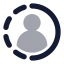 Userstory icon with bulk rounded style