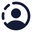 Userstory icon with solid rounded style