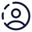 Userstory icon with stroke standard style