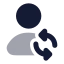 Userswitch icon with bulk rounded style