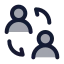 Userswitch icon with duotone standard style