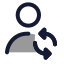 Userswitch icon with duotone standard style