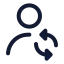 Userswitch icon with stroke standard style