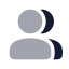 Users icon with bulk rounded style