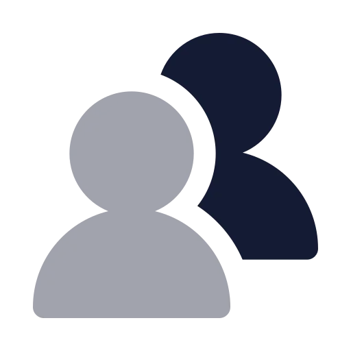 Users Round Icon in Bulk Rounded style