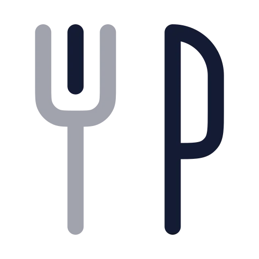 Utensils Icon in Twotone Rounded style