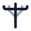 Utilitypole icon with bulk rounded style