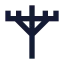 Utilitypole icon with solid sharp style