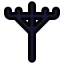 Utilitypole icon with solid standard style