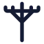 Utilitypole icon with solid standard style