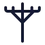 Utilitypole icon with stroke standard style