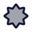 Uv icon with duotone standard style