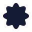 Uv icon with solid rounded style