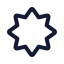 Uv icon with stroke standard style