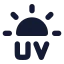 Uv icon with solid rounded style