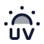 Uv icon with duotone standard style