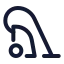 Vacuumcleaner icon with stroke standard style