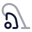 Vacuumcleaner icon with twotone rounded style